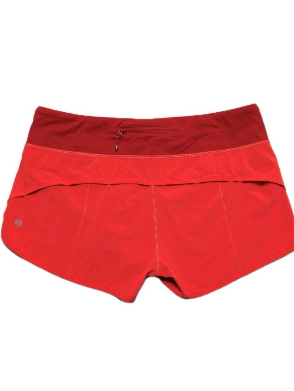 Lululemon Speed Up Short - Two Tone Red-Orange Women's 8 Athleisure Running